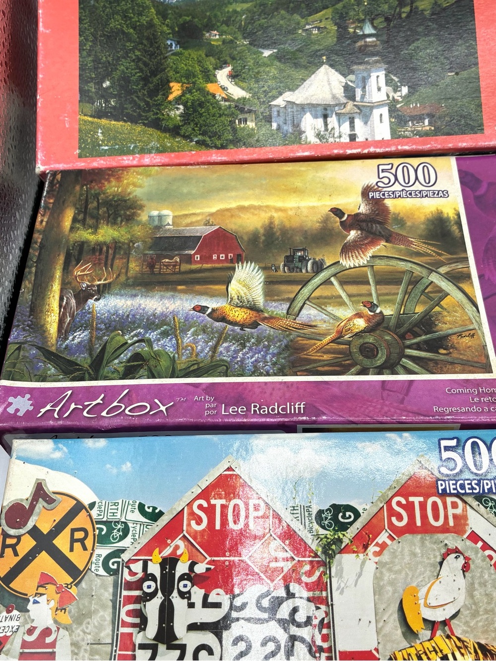 Lot of 7 Sealed 500 504 Piece Jigsaw Puzzles Encore Puzzlebug Artbox - Picture 5 of 16